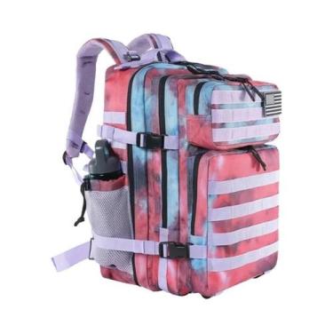 Imagem de Mochila Tática Grande 45L 3P Impermeável Para Caminhadas, Camping E Es