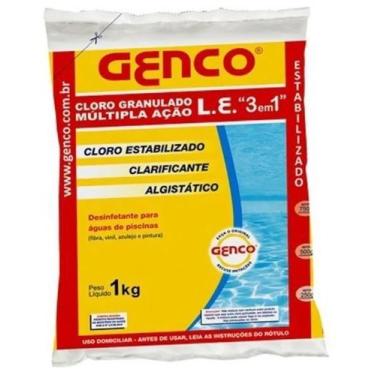 Imagem de Cloro le multi acao 3x1 granulado 1kg genco
