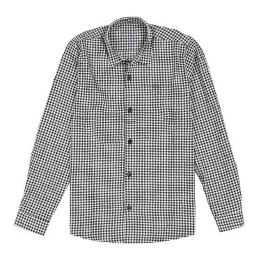 Imagem de Camisa Manga Longa Infantil Menino Xadrez Preto Ogochi-Masculino