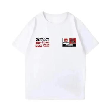 Imagem de Camiseta De Algodão Estilo Spoon Sports Trend Para Honda Civic TYPER F
