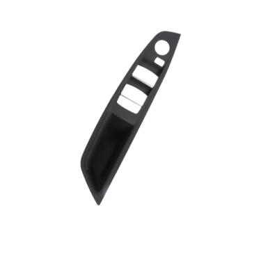Imagem de Lhd rhd interior maçaneta da porta braço painel guarnição sem espelho botão dobrável Compatível com bmw série 5 (f10/f11) 51417225865(RHD Black)