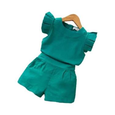 Imagem de Conjunto De Roupas De Verão Para Meninas Camiseta De Manga Curta Bear 