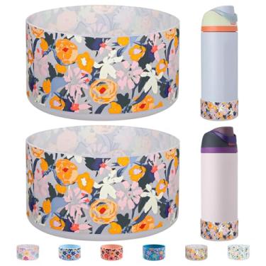 Imagem de HEYSKAY 2 peças de bota de silicone para garrafa de água Owala Flask 680 g, capa protetora antiderrapante para Owala Twist, garrafa de água de aço inoxidável FreeSip and Flip sem BPA Base inferior da