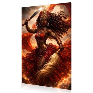 Imagem de Quadro Decoração Orixá Iansã Umbanda Candomblé Canvas 60x40 - DC Expre