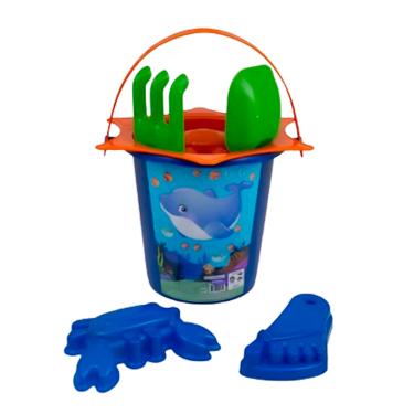 Imagem de Brinquedo Balde de praia sortido 4 acessórios BQ0859S Kendy