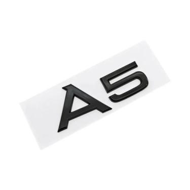 Imagem de Adesivo De Logo 3D Cromado Preto Para Audi A4 A5 A6 TFSI, Emblema Para
