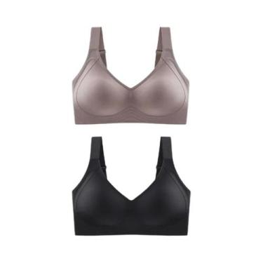 Imagem de Sutiã Sem Costura De Tamanho Grande Para Mulheres, Suporte Macio, Sem 