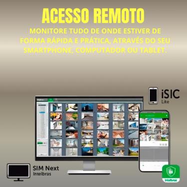 Imagem de Kit 9 Câmeras Full Color C/Áudio Dvr Intelbras 16ch 500GB