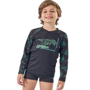 Imagem de CONJUNTO PRAIA CAMISETA SUNGA DINO UV DRY UV50 LUC.BOO-Masculino