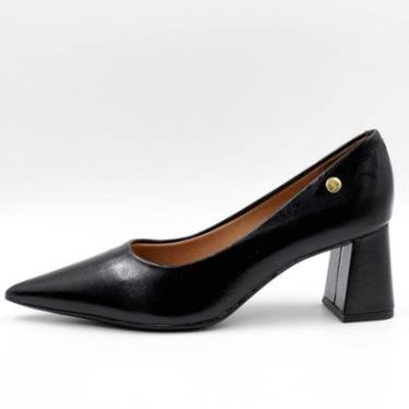 Imagem de Sapato Vizzano em Verniz Bico Fino Salto Bloco Feminino-Feminino