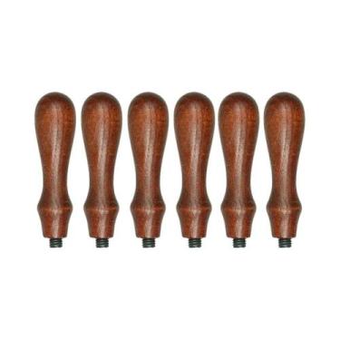 Imagem de Carimbo De Madeira Maciça Com Cabo De Jacarandá E Lacre De Cera Para C