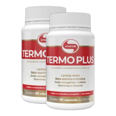 Imagem de Kit 2X: Termo Plus Beta-alanina e Tirosina Vitafor 90 Cápsulas