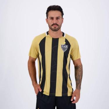 Imagem de Camisa Atlético Mineiro Euforia Dourada e Preta - Braziline, P