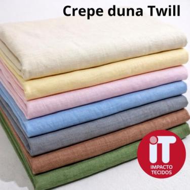 Imagem de Tecido Crepe Duna TWILL / Air Flow l Liso Twill 1m x 1,5m - impacto te