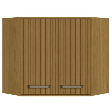 Imagem de Armário Aéreo De Canto Oblíquo 80cm Rita Freijó/ripado Z44 - Mpozenato