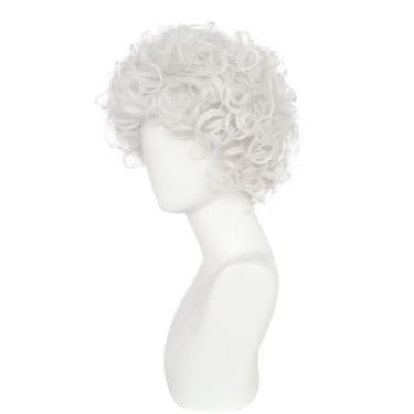 Imagem de Peruca de cosplay, Mrs. Claus, fantasia de anime, cabelo sintético - y