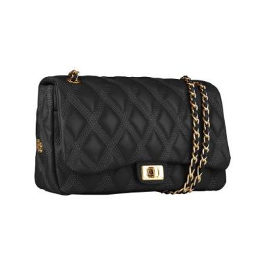 Imagem de Bolsa Grande Antonella Linea Bella 5558, Preto, Feminino, Único