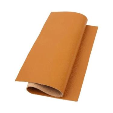 Imagem de Almofada De Sofá Em Couro Bovino Macio Marrom 1.5mm, Camada Superior D