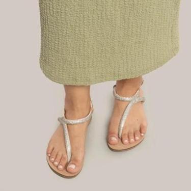 Imagem de Sandália OSC Rasteira Strass Feminina-Feminino