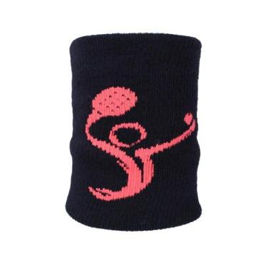 Imagem de Munhequeira Seca Suor Beach Tenis - T-SOCKS BRASIL, Preto, Laranja