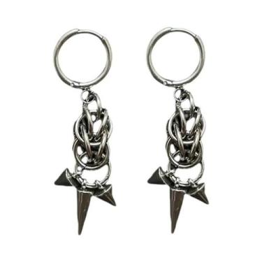 Imagem de Brincos Femininos Punk Góticos De Tigre Com Cravos Em Aço Inoxidável, 