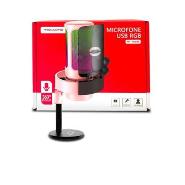 Imagem de Microfone De Mesa Condensador Rgb Usb - Nilo-imports