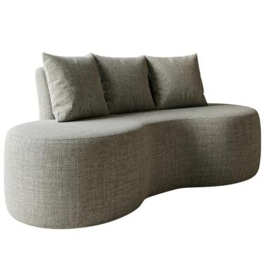 Imagem de Sofa 2 Lugares Organico 160 cm Ibiza Linho Vazzano