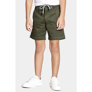 Imagem de Bermuda Aramis Sarja Chino Maquinetada Verde Militar-Masculino