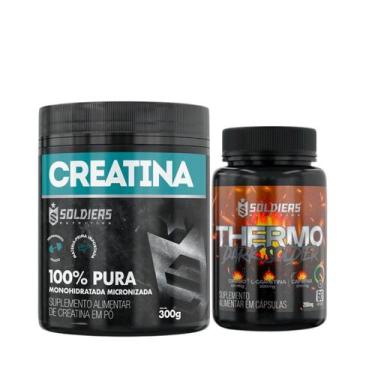 Imagem de Kit Creatina 300g e Termogênico Thermo Dark Soldiers Nutrition