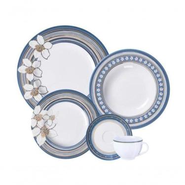 Imagem de Aparelho De Jantar Tramontina Nix 30 Peças Em Porcelana Decorada