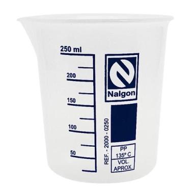 Imagem de Copo Becker Nalgon 250ml Polipropileno Autoclavável Medidor Graduado C