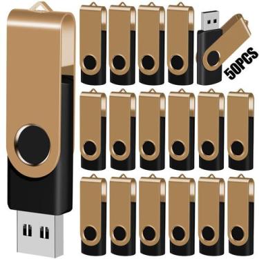 Imagem de Pen Drive USB EASTBULL 2GB Pacote com 50 Unidades e Cordões