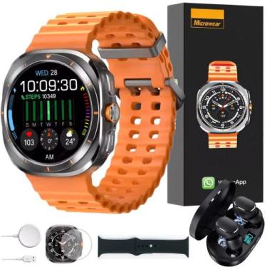Imagem de Smart Watch Ma27 Ultra Amoled Nfc Responde Whatsapp Com Fone de Ouvido