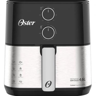Imagem de Fritadeira Air Fryer Oster Fritadeira Air Frayer 4,6L 1500W com Timer e Cesto Antiadere...