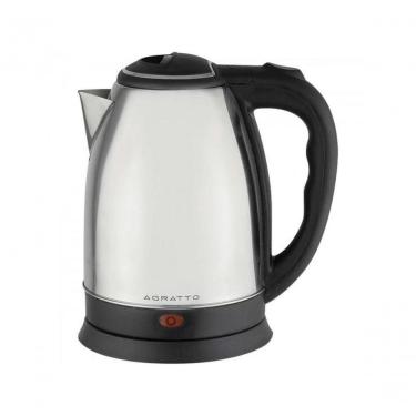 Imagem de Chaleira Elétrica Agratto CE01 1000W 1,8L de Aço Inox Prata com Desligamento Automático...