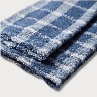Imagem de Pano De Chão Xadrez Kit Com 05 Saco Grande Alvejado Duplo 65x40cm Para Limpeza Algodão