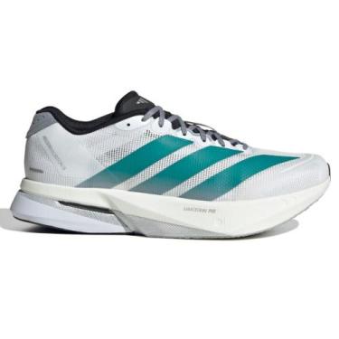 Imagem de Tênis Adidas Adizero Boston 13 Masculino, 41, Branco, Verde