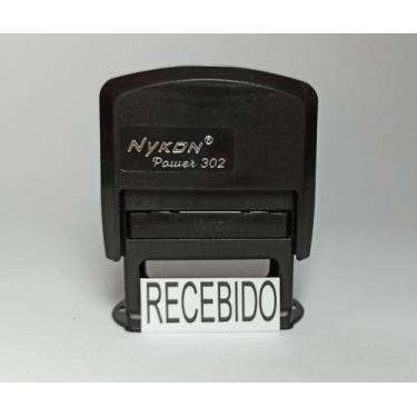 Imagem de Carimbo automático c/a palavra RECEBIDO 3,7cm x 1,3cm - Nykon