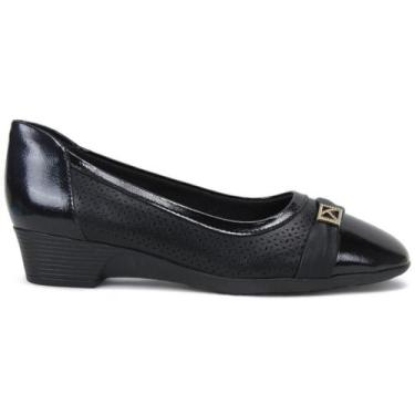 Imagem de Sapato Anabela Piccadilly Maxi 379005-4 Feminino, 36, Preto