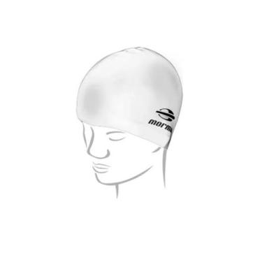 Imagem de Touca De Silicone Para Natação Feminina Adulto Cor:BrancoTamanho:Único