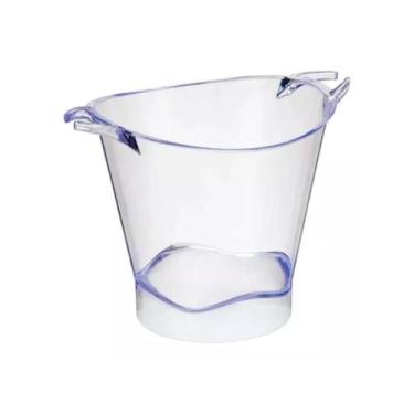 Imagem de Balde De Gelo Acrilico Cristal Neon 4,5 L 29 X 22,5 Cm - Chef Line