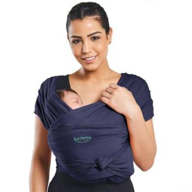 Imagem de Sling Canguru para Bebê Soul Mamma Deep Blue, GG