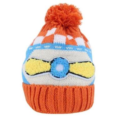 Imagem de Touca Gorro Infantil Laranja Aviador Colorida Tamanho Único - Gici Ves