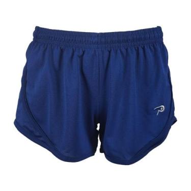 Imagem de Short Corrida Placar Damasco SH-724 Feminino, P, Marinho