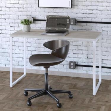 Imagem de Mesa Kuadra Office 120X60X75cm Estrutura Branca - Compace Design, Snow