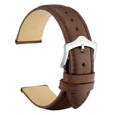 Imagem de Pulseira de relógio WOCCI Vintage Leather 19 mm marrom escuro