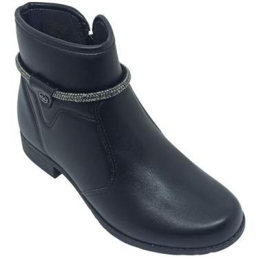 Imagem de Bota Dakota Feminina com Tira em Cristais Cor:PretoTamanho:38, Preto, 