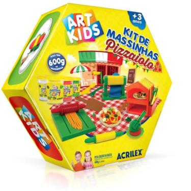 Imagem de Massinha Art Kids - Kit de Massinhas de modelar Pizzaiolo Acrilex - 78