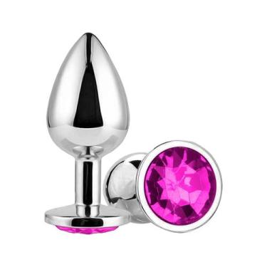 Imagem de Plug Anal Redondo Pequeno Joia Pink - Adão e Eva