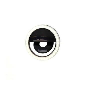 Imagem de Luz Selfie Ring Light Clipe Anel Led Flash Celular Universal Branco - 